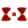 Perdele pentru camion MAN TGA & TGX F-Core XC13 RED - Cabina XXL