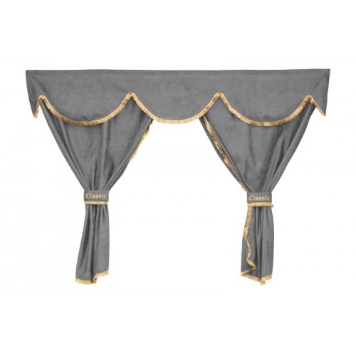 Perdele pentru camion MAN TGA & TGX F-Core XC13 GRAY - Cabina XXL
