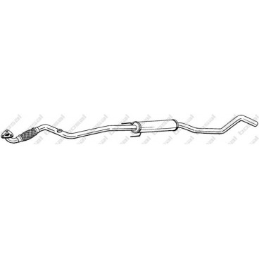 Sistem evacuare gaze/toba intermediara