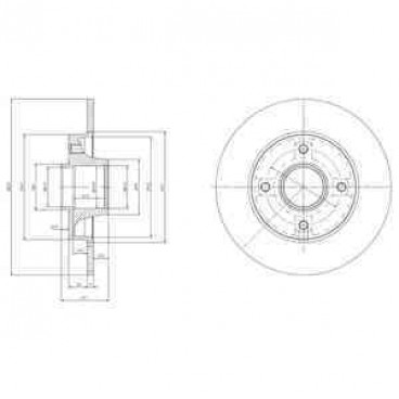 Brake disk with bearing