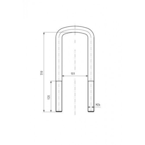 Leaf spring shackle