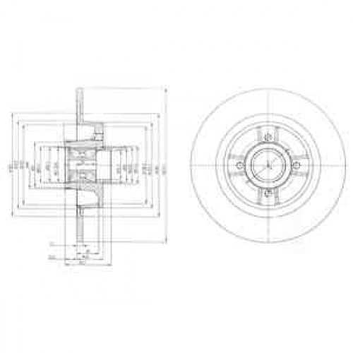 Brake disk with bearing