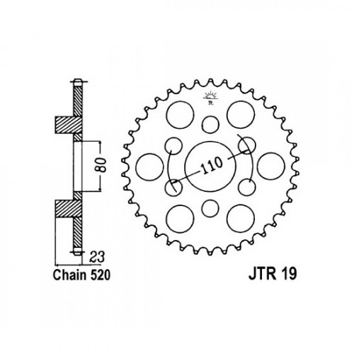 Pinion spate