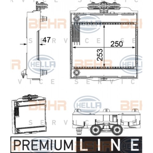 Radiator racire cu apa