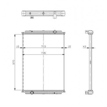 Radiator racire cu apa