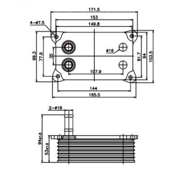 Radiator ulei