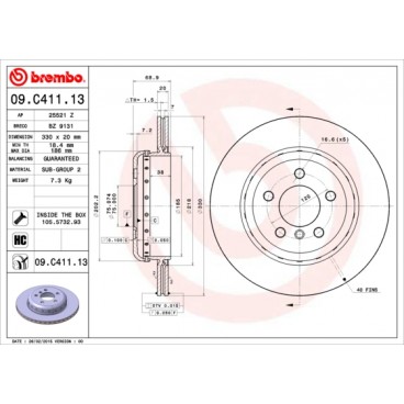 Two-piece brake disk