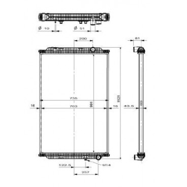 Radiator racire cu apa