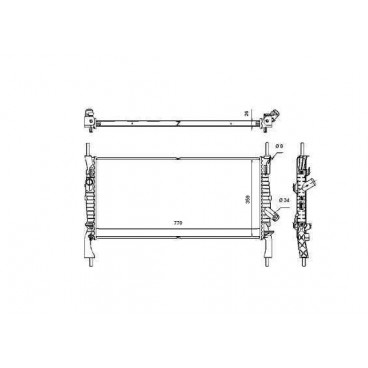 Radiator racire cu apa
