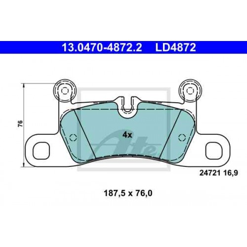 Set placute frana