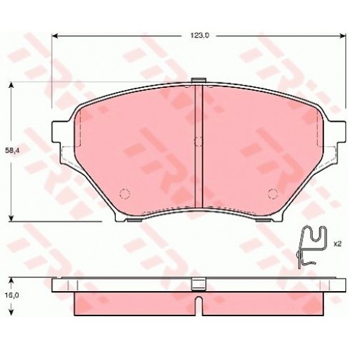Set placute frana