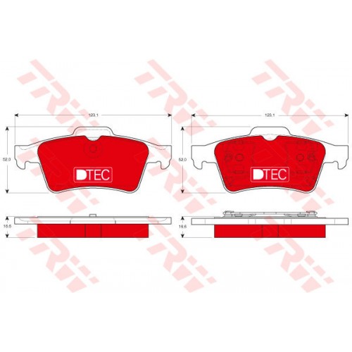 Set placute frana