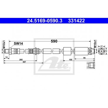 Furtun elastic frana