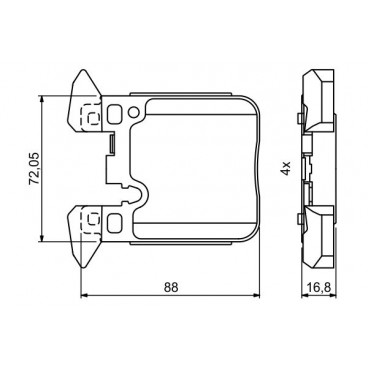 Set placute frana Set placute frana