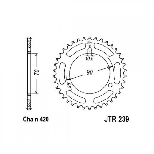 Pinion spate