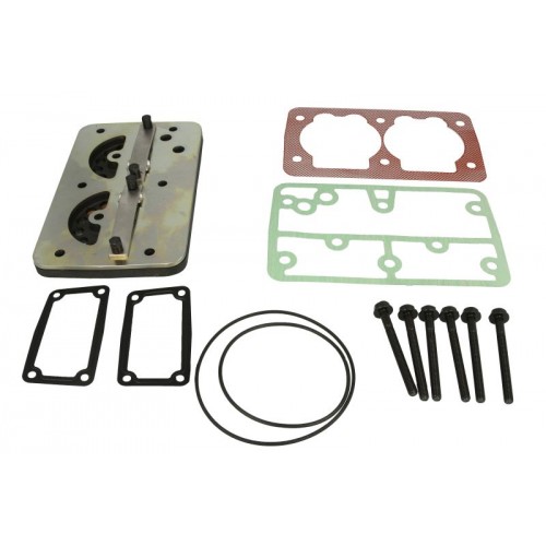 Compressor head intermediate plate