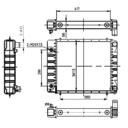 Radiator racire cu apa