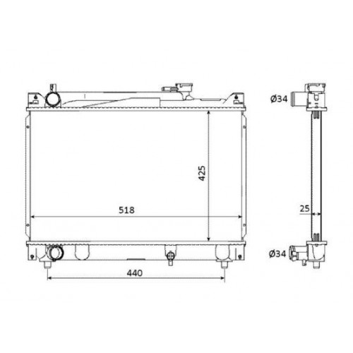 Radiator racire cu apa