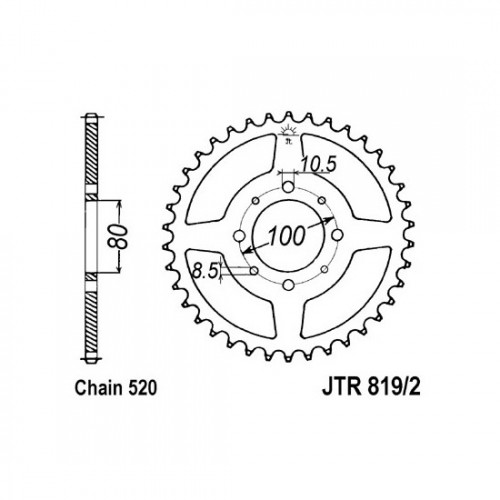 Pinion spate