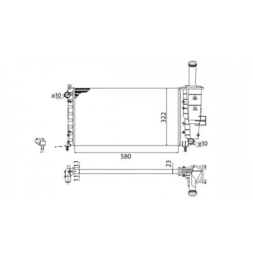 Radiator racire cu apa