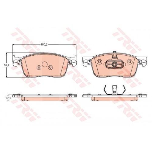 Set placute frana