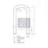 Leaf spring shackle