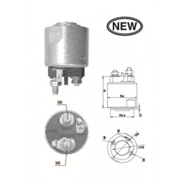 Contact solenoid demaror