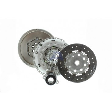 Clutch kit with dual mass flywheel and pneumatic bearing