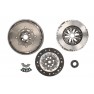 Clutch kit with dual mass flywheel and pneumatic bearing