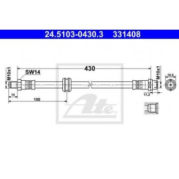 Furtun elastic frana