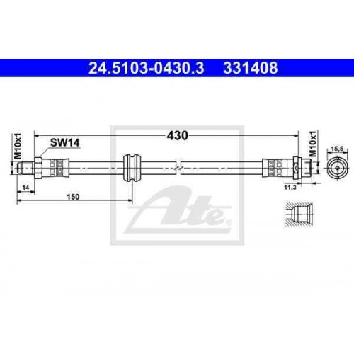 Furtun elastic frana