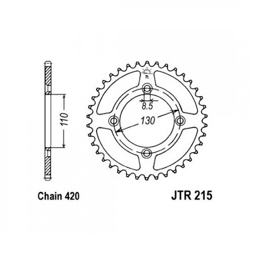 Pinion spate