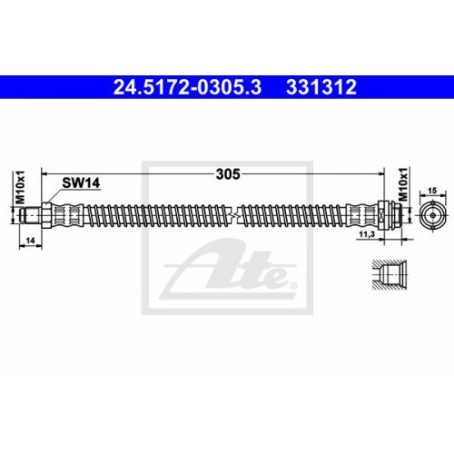 Furtun elastic frana