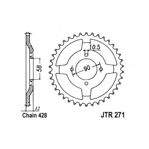 Pinion spate