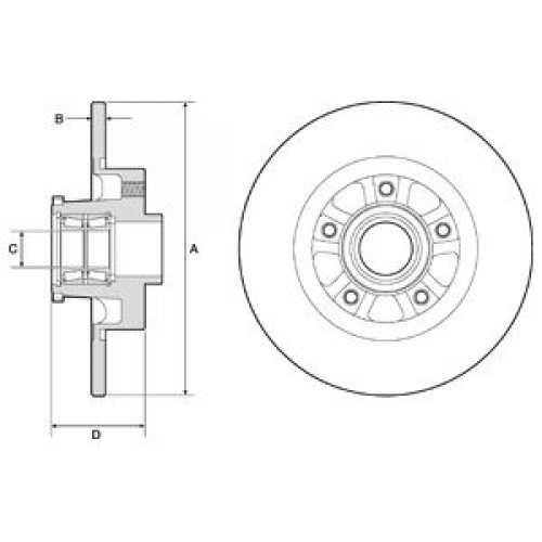 Brake disk with bearing Brake disk with bearing
