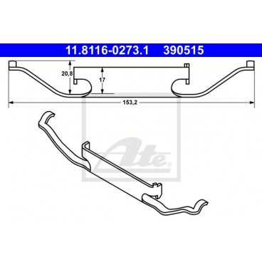 Kit de montaj placute frana