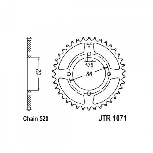Pinion spate
