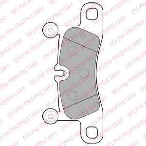 Set placute frana