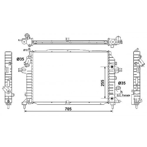 Radiator racire cu apa