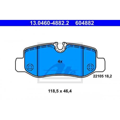Set placute frana