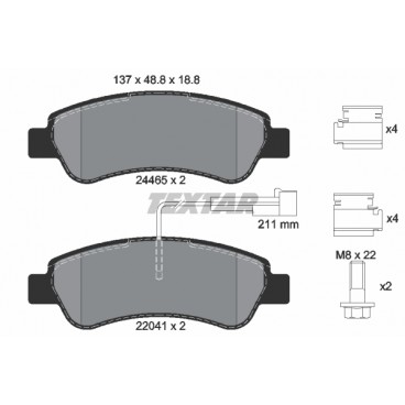 Set placute frana