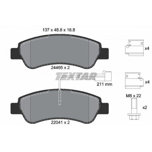 Set placute frana