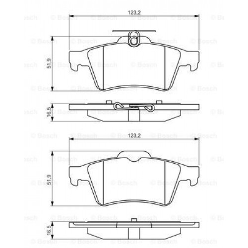 Set placute frana