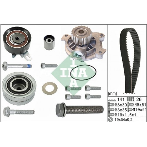 Kit distributie cu pompa de apa