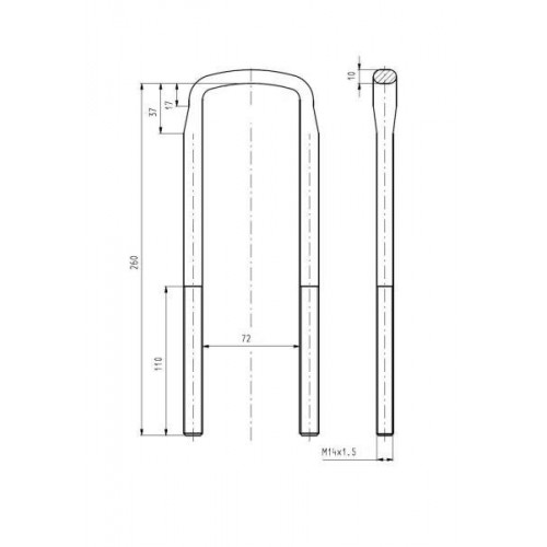 Leaf spring shackle