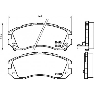 Set placute frana