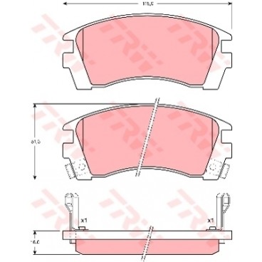 Set placute frana