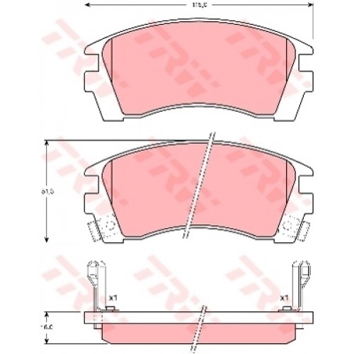 Set placute frana