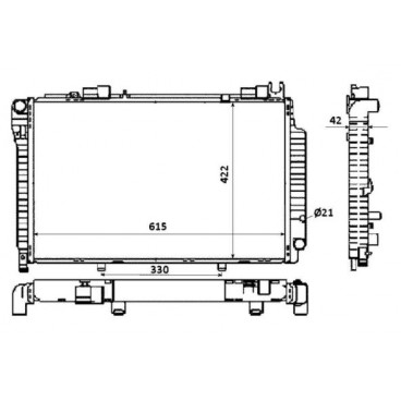 Radiator racire cu apa