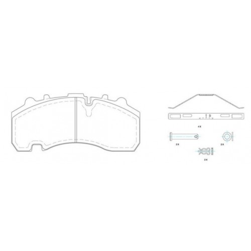Set placute frana